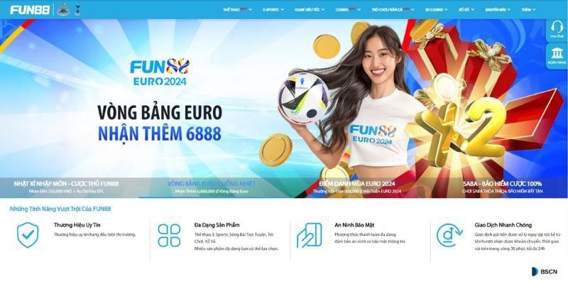 Fun88 - Mang đến trải nghiệm cá cược đẳng cấp nhất hiện nay